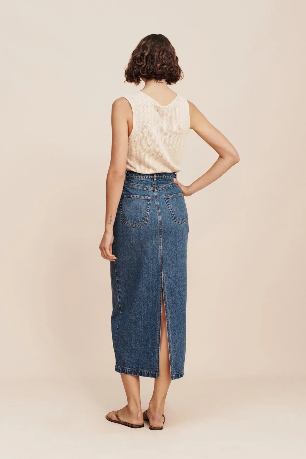 HARVEY SKIRT - DENIM