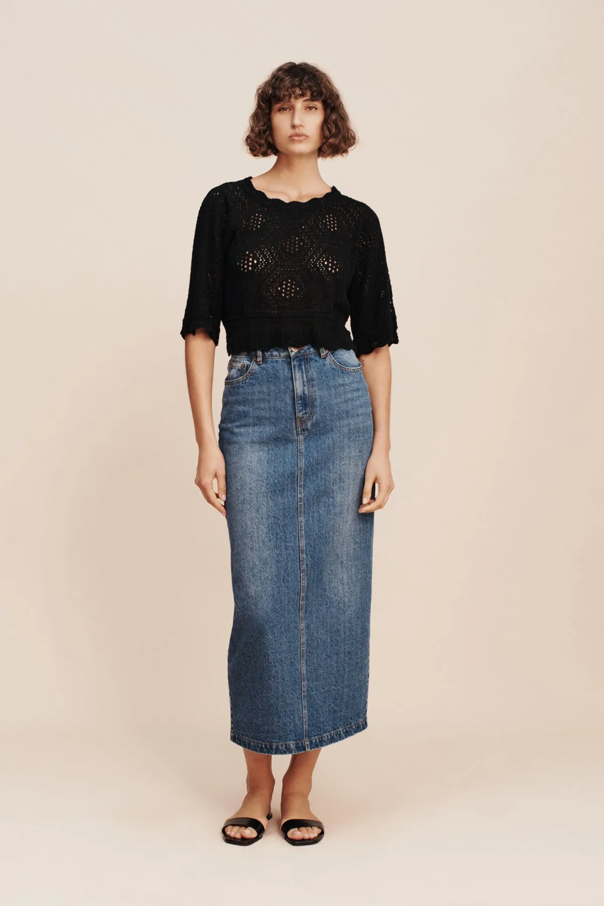 HARVEY SKIRT - DENIM