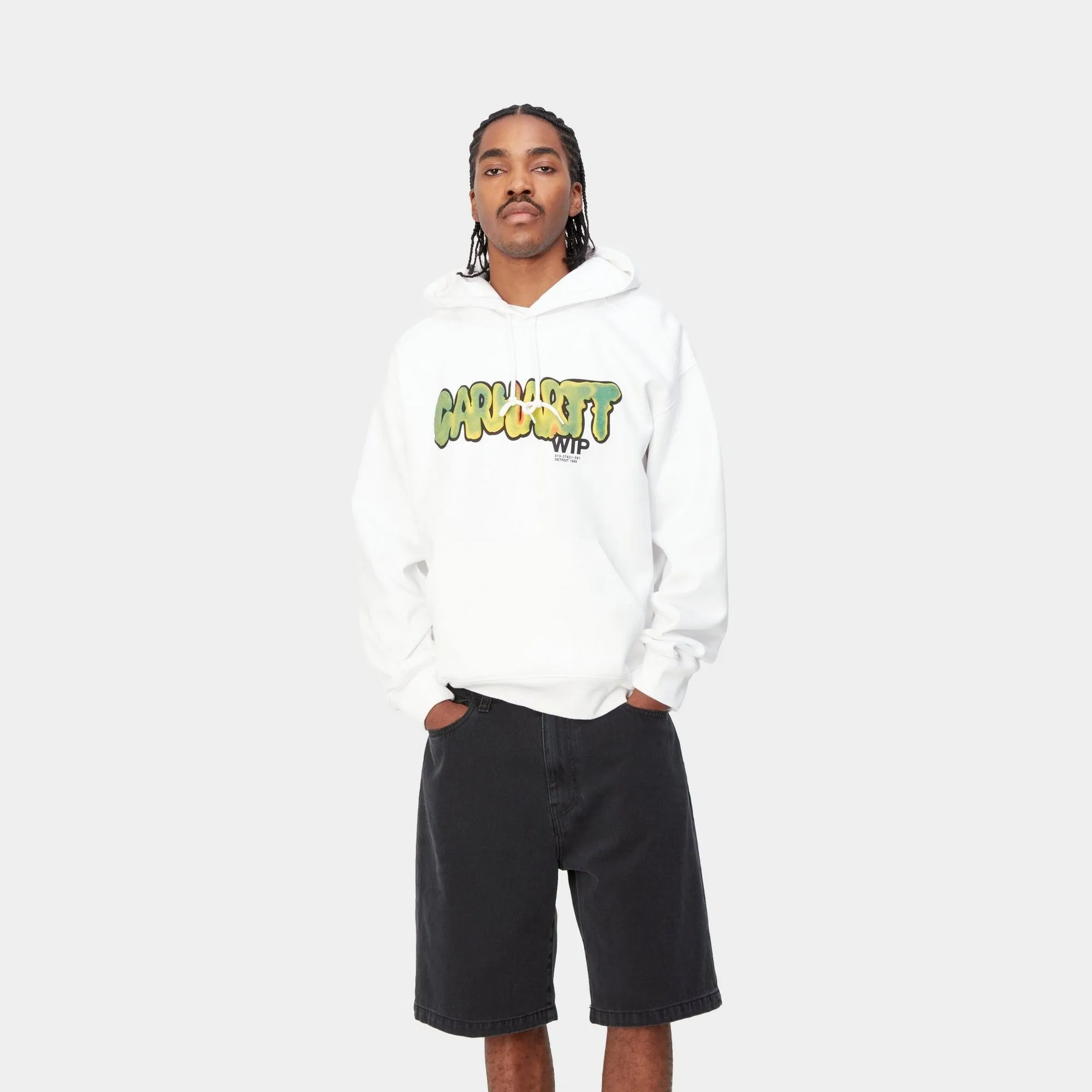 Hooded Drip Sweatshirt | White