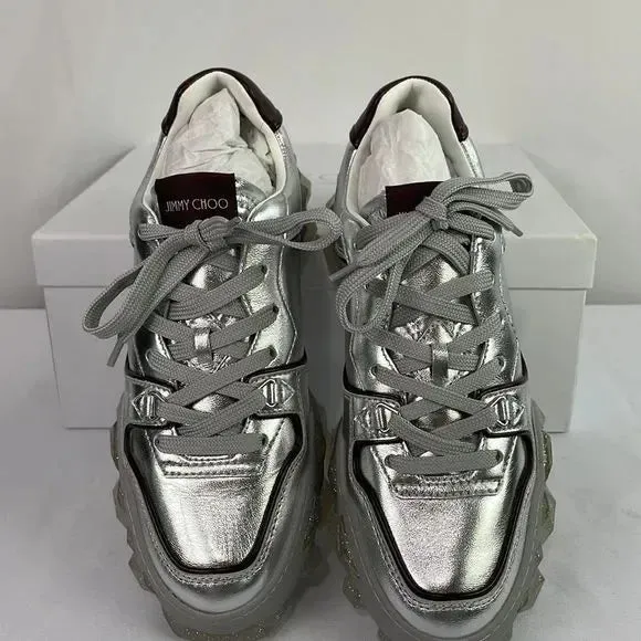 Jimmy Choo Nib Diamond x Trainer Sneakers