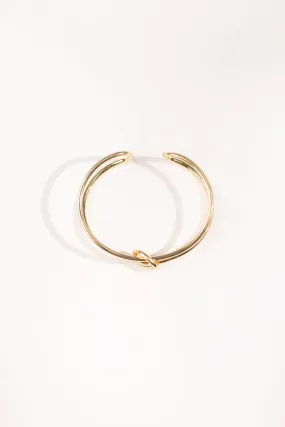 KNOTTED METALLIC BRACELET