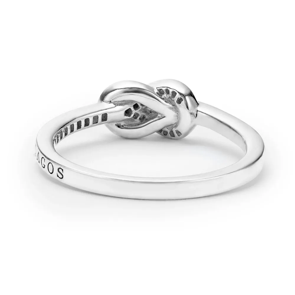 Lagos Newport Petite Two Tone Knot Diamond Ring