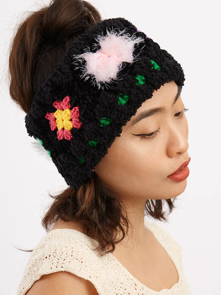 LB Cute Knitted Big Head and Plush Hair Strap LOJL60