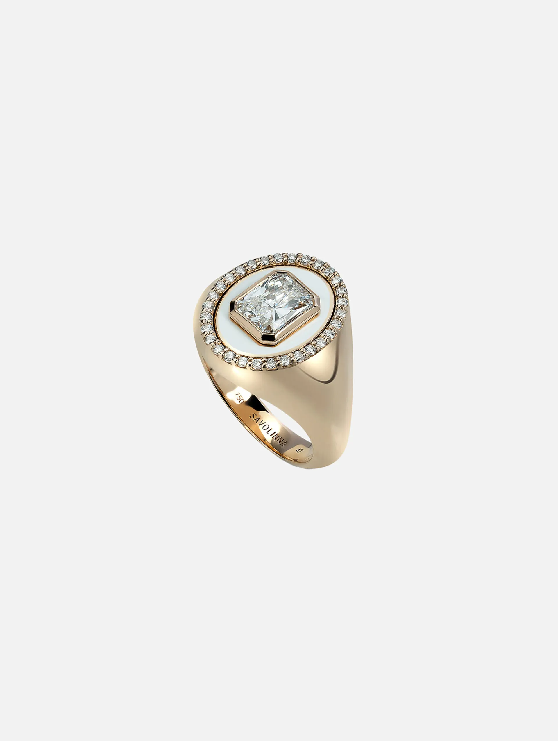 Lemonade Diamond Signet Ring