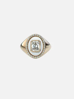 Lemonade Diamond Signet Ring