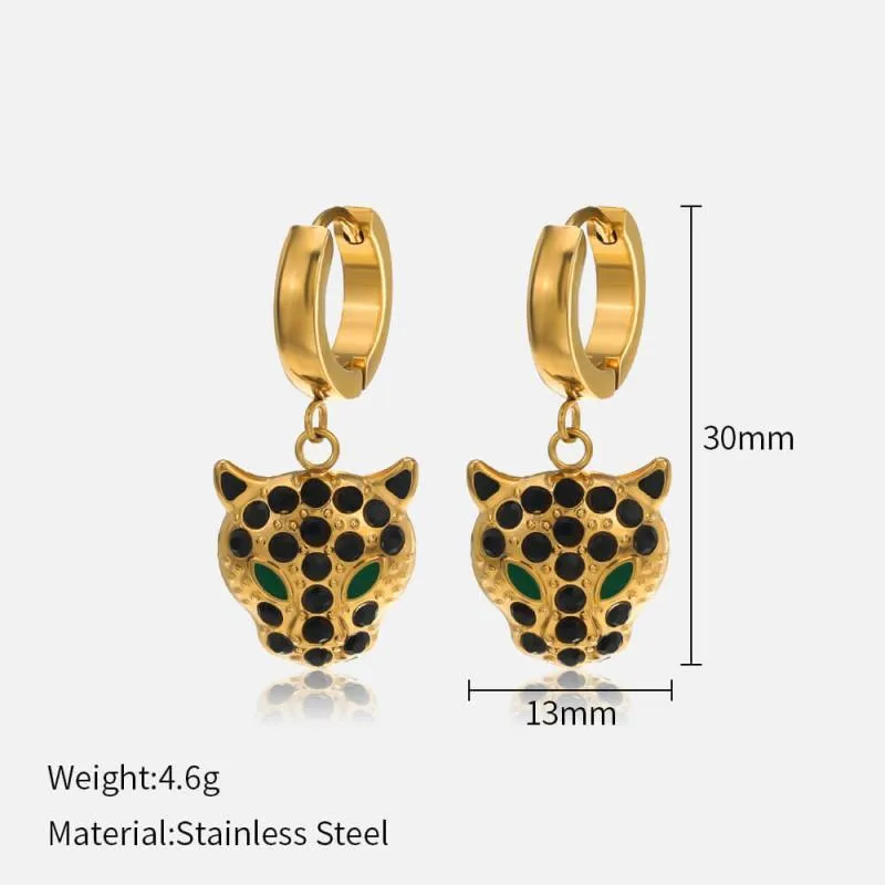 Leopard Diamond Earring Necklace