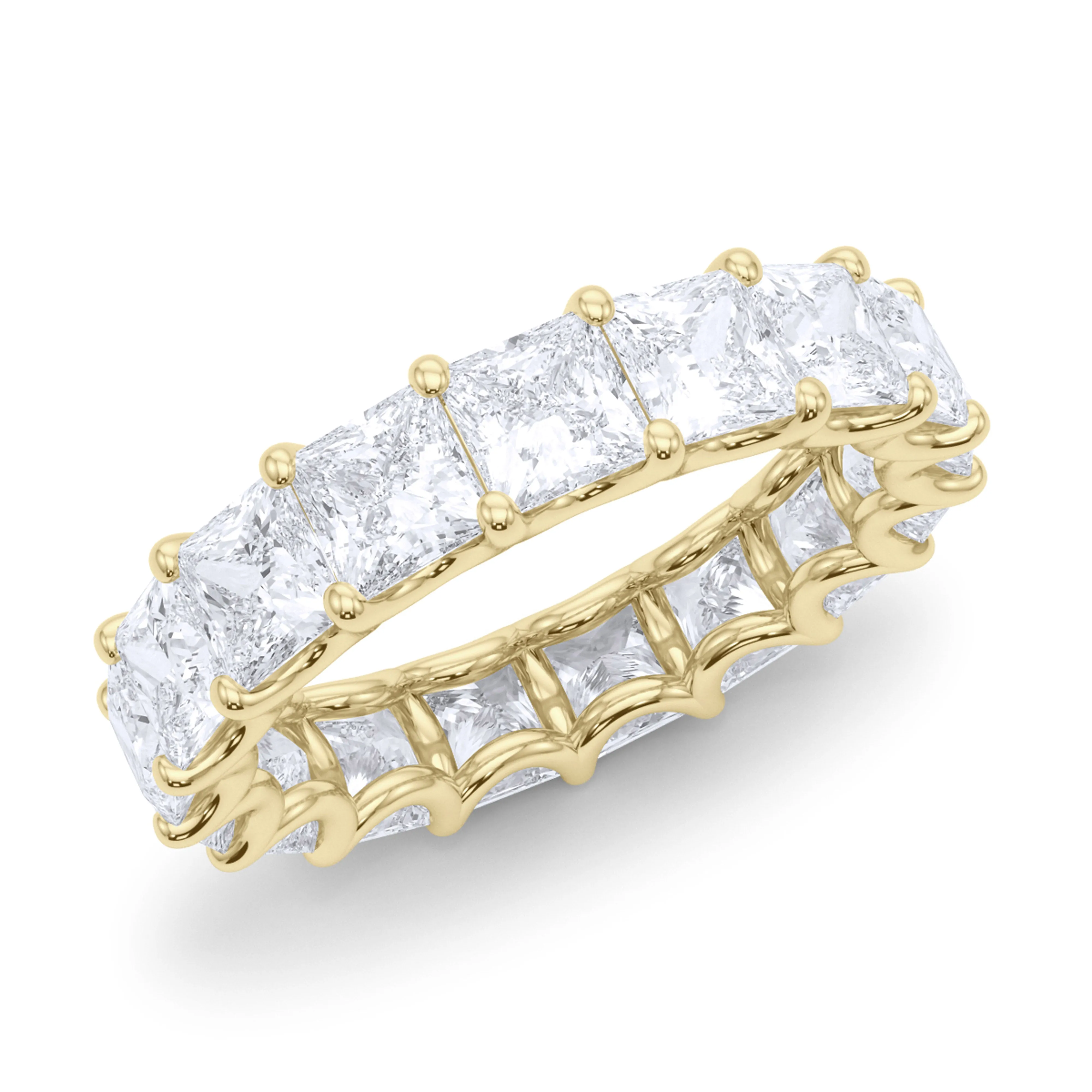 Men's Princess Cut Diamond Eternity Band