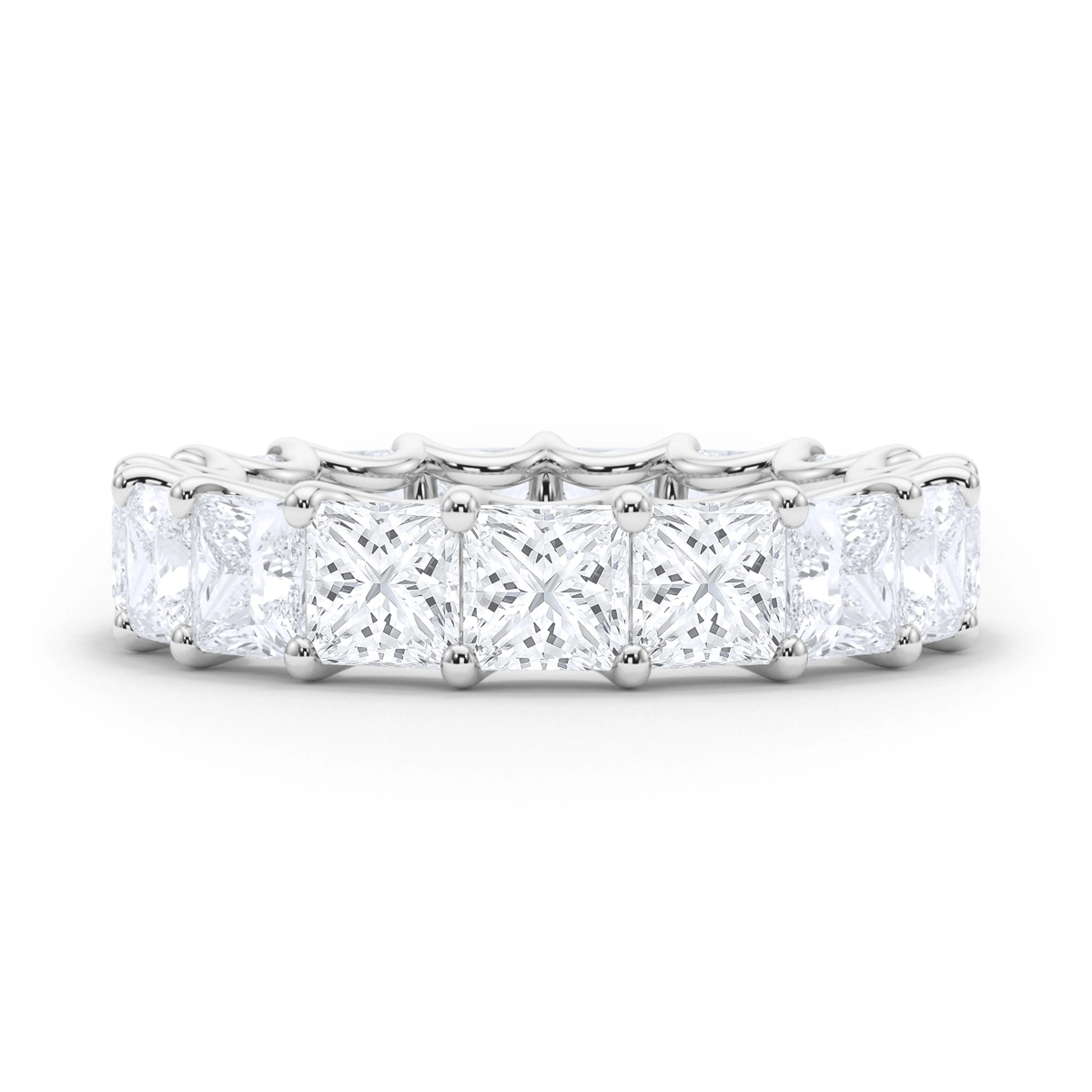 Men's Princess Cut Diamond Eternity Band