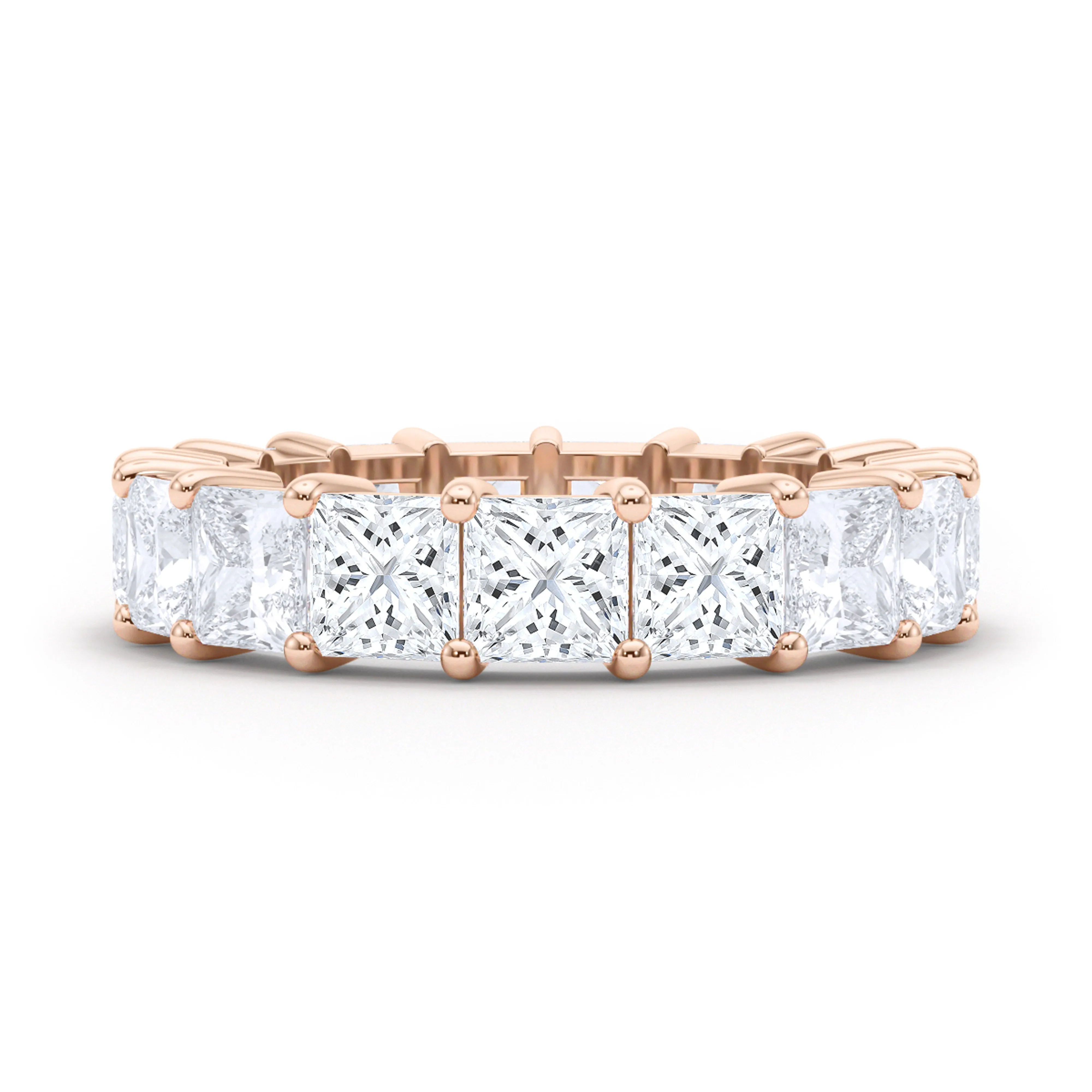 Men's Princess Cut Diamond Eternity Band