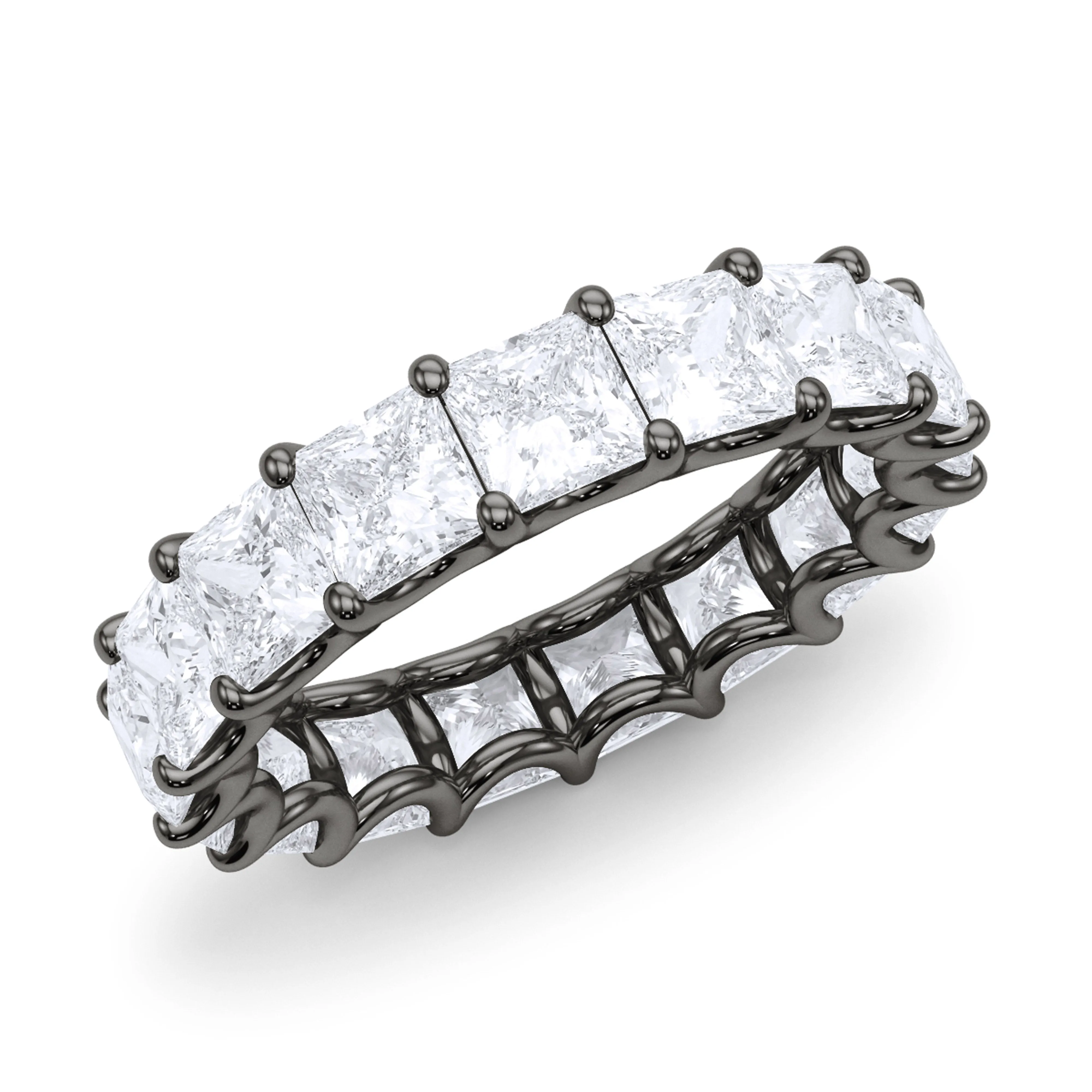 Men's Princess Cut Diamond Eternity Band