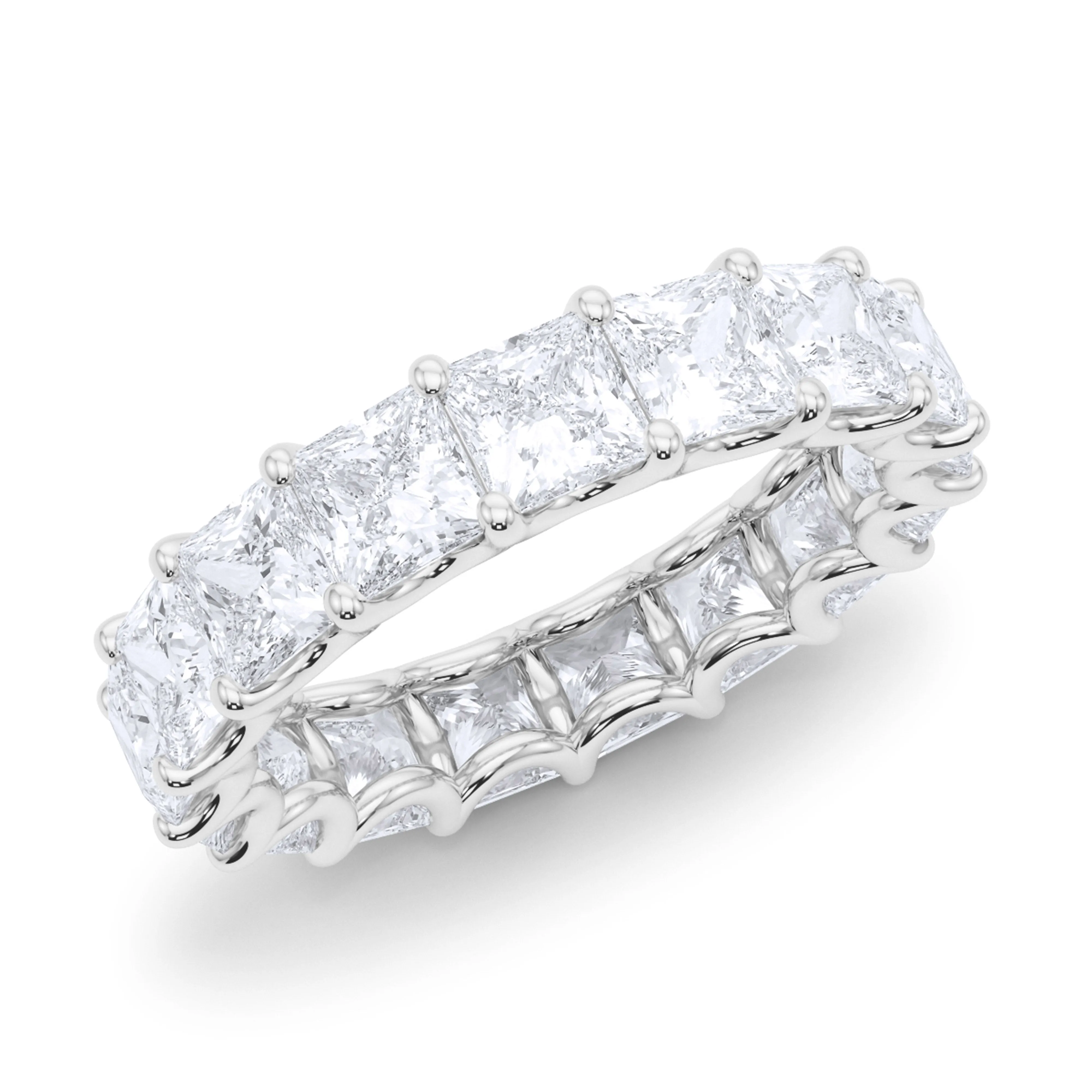 Men's Princess Cut Diamond Eternity Band