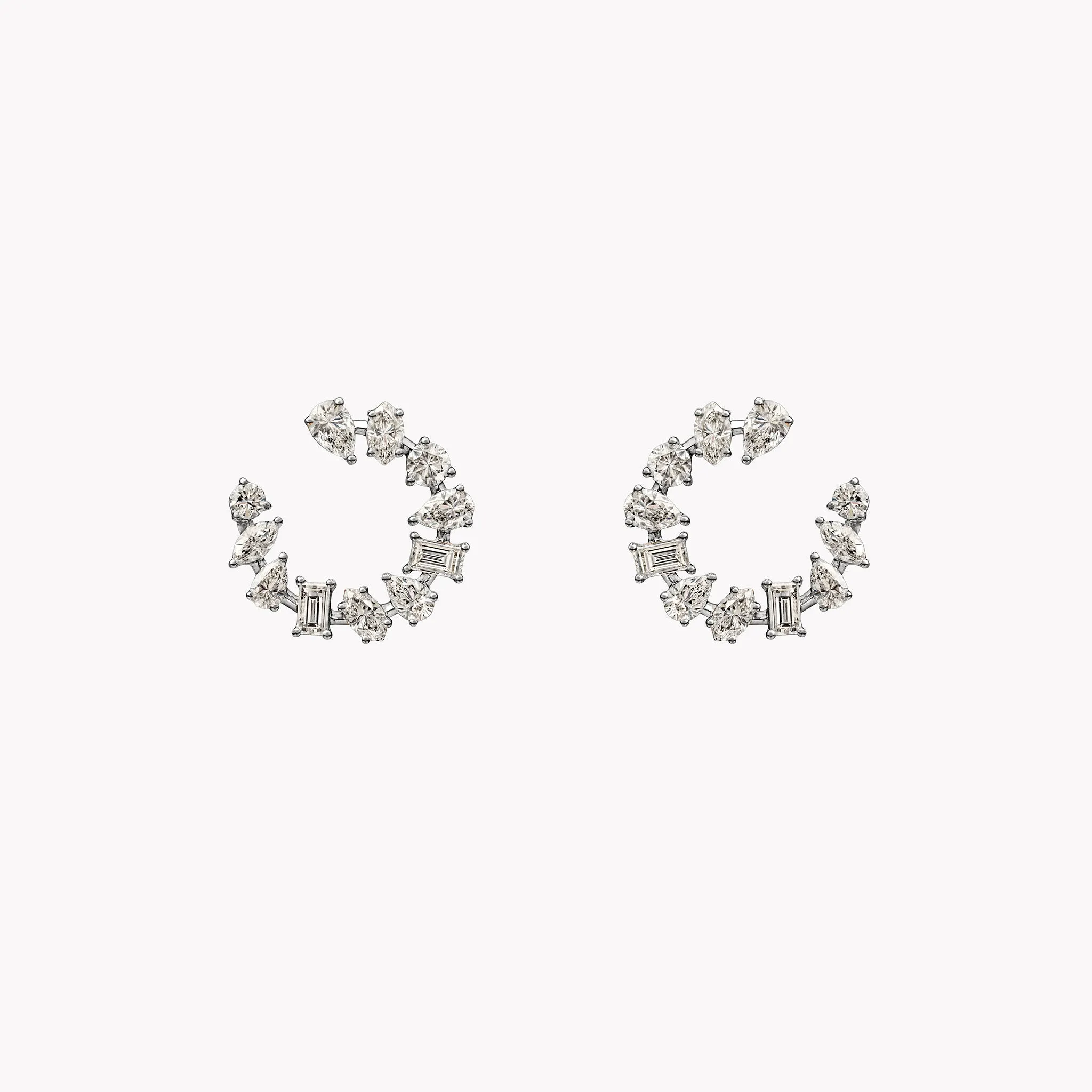 Mini Multi-Shape Open Hoop Earrings