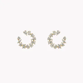 Mini Multi-Shape Open Hoop Earrings