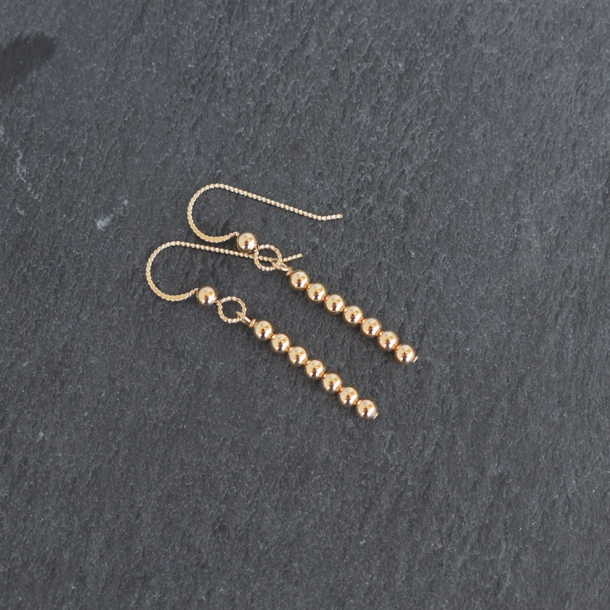 Modern Accent Beaded Stick Earrings