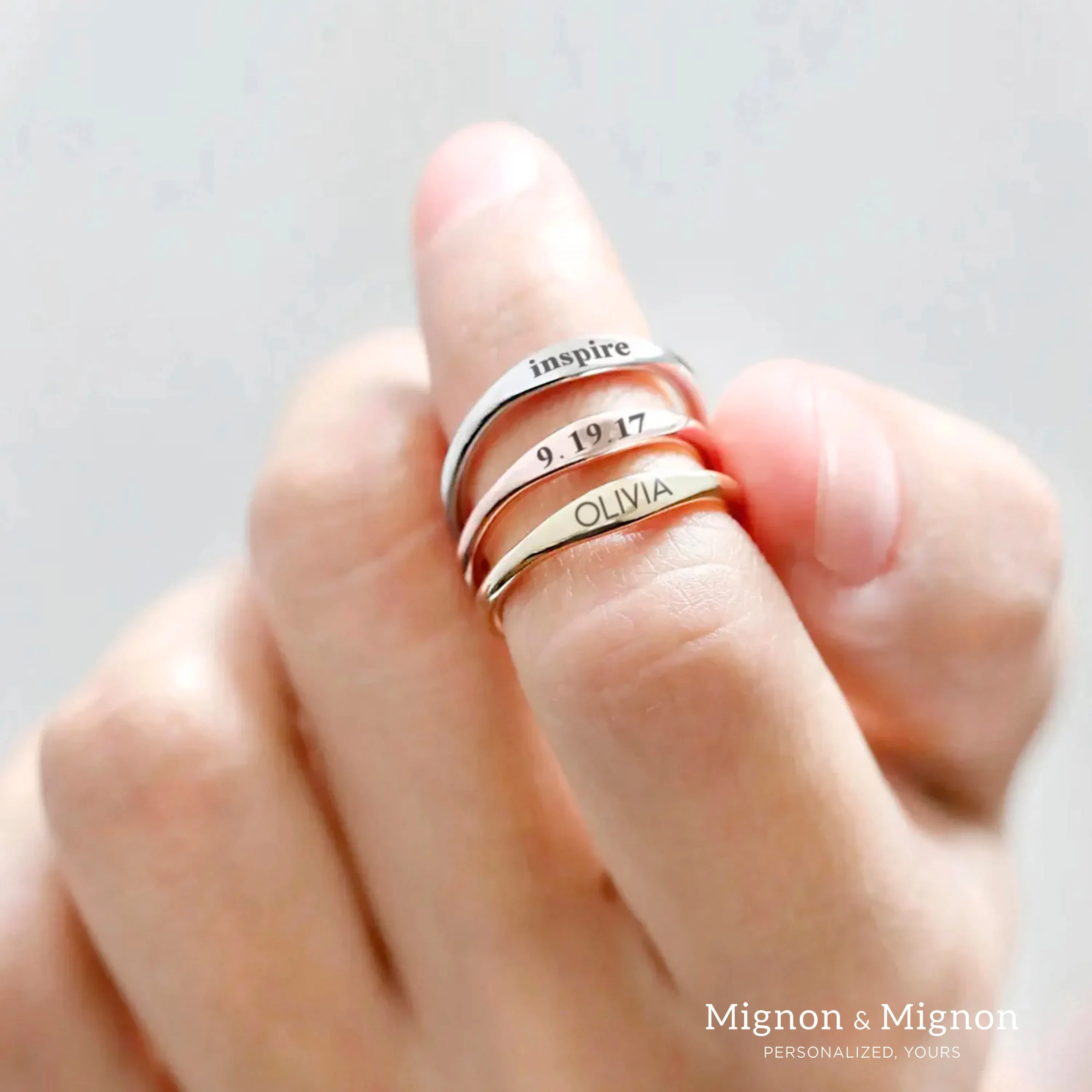 Monica Personalized Ring