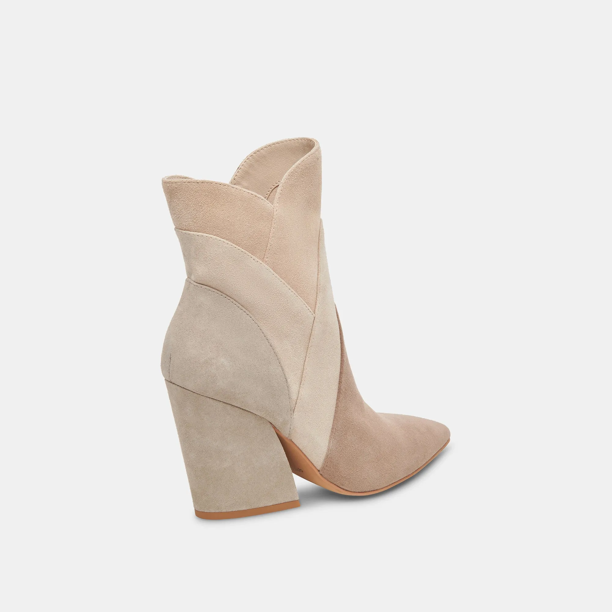 NEENA BOOTIES TAUPE MULTI SUEDE - re:vita