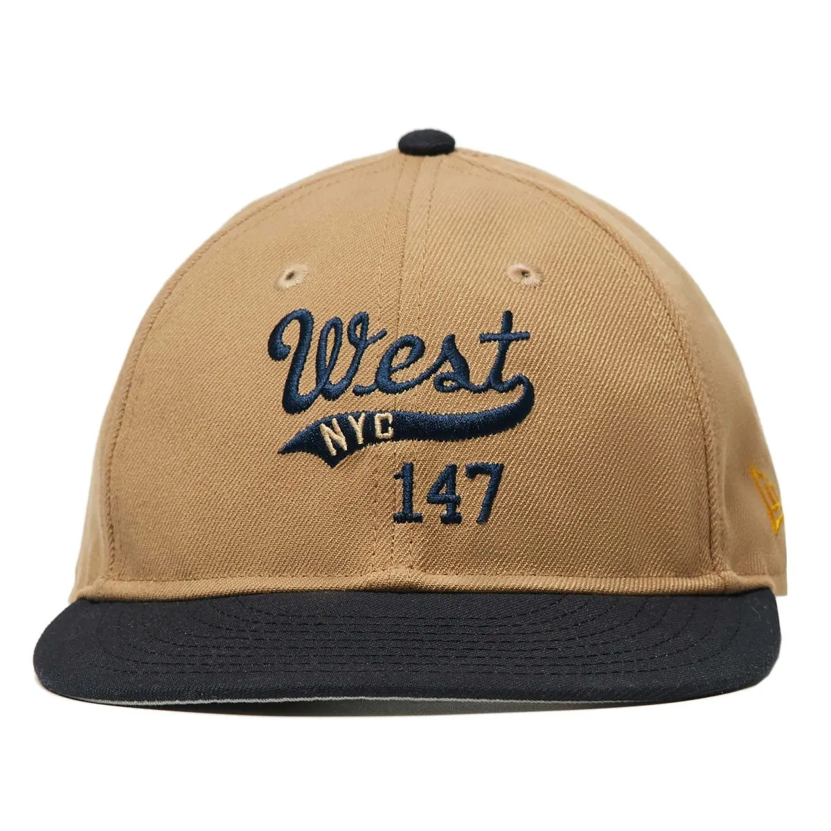 New Era X West NYC 9FIFTY RC Retro Crown Khaki/Navy Core Logo Snapback