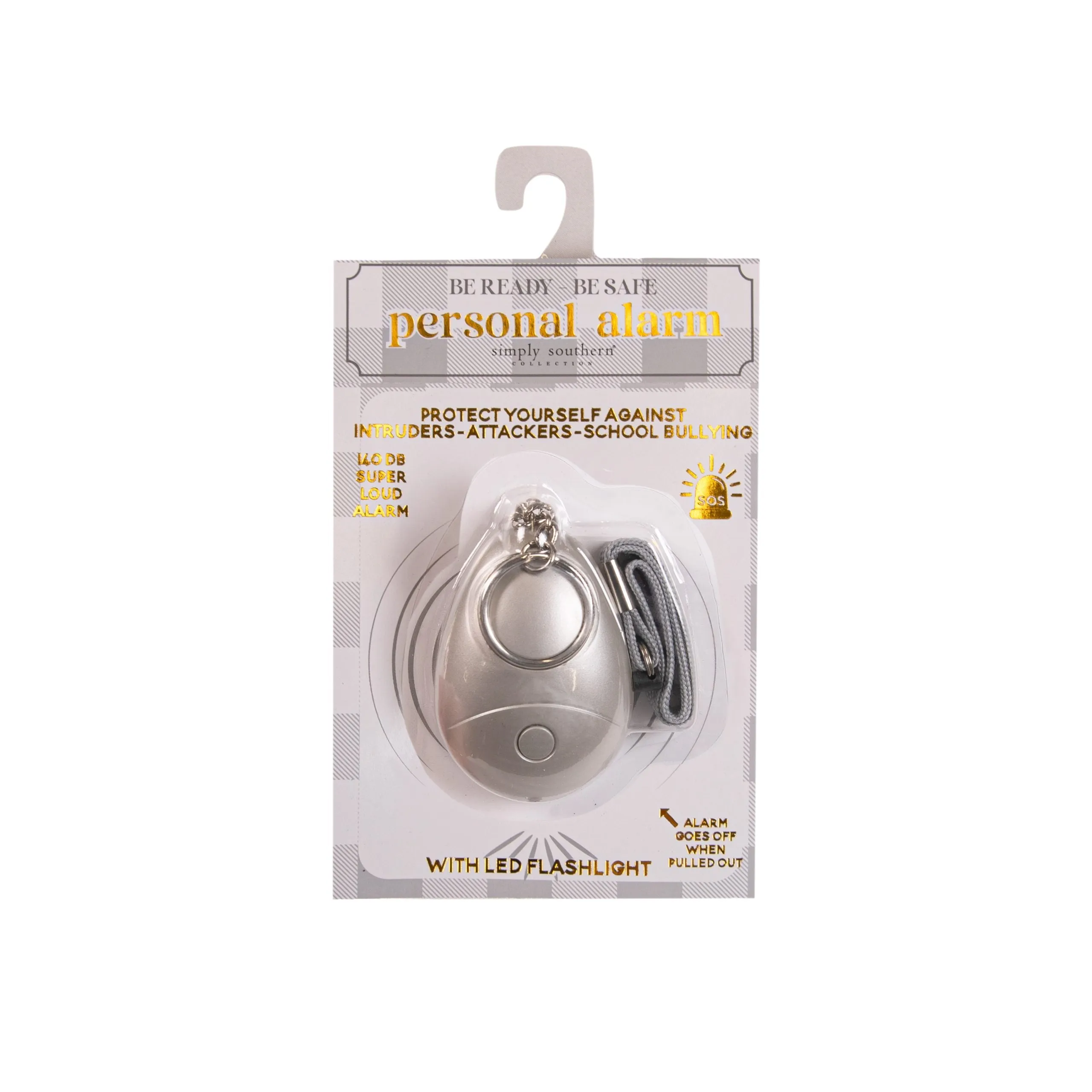 Personal Alarms 140DB Safety - Silver