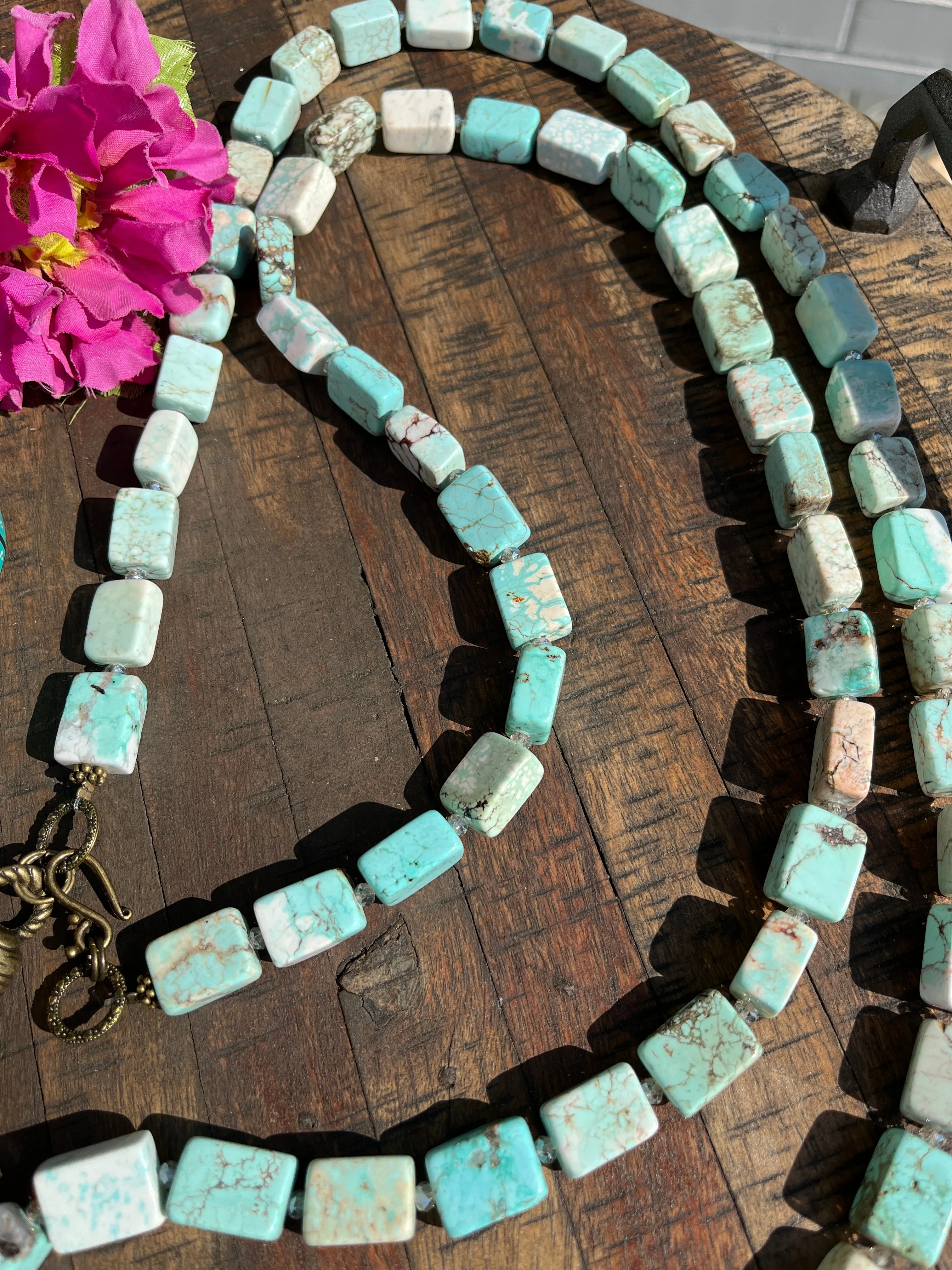 "Barn" Turquoise Necklace