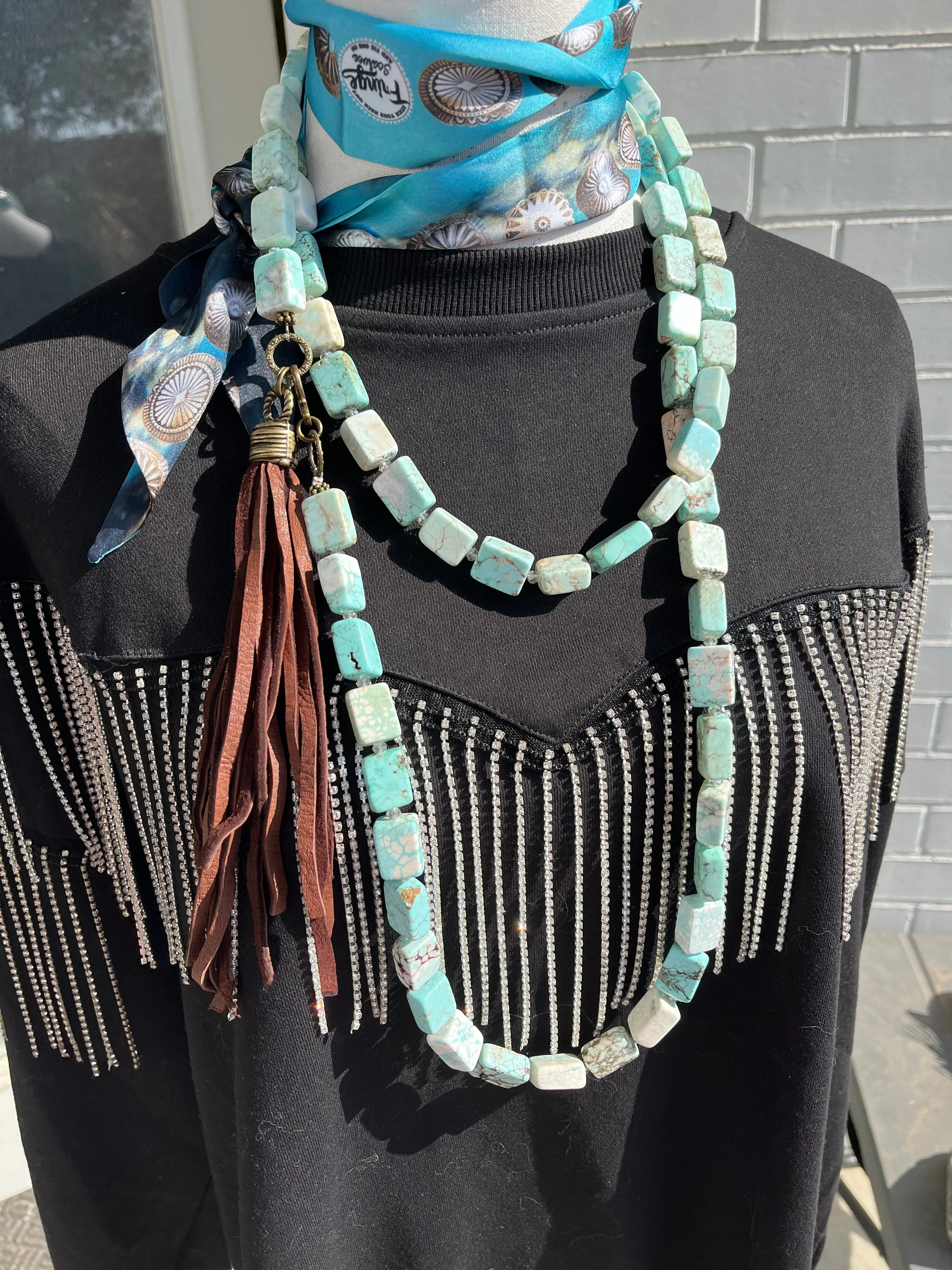 "Barn" Turquoise Necklace