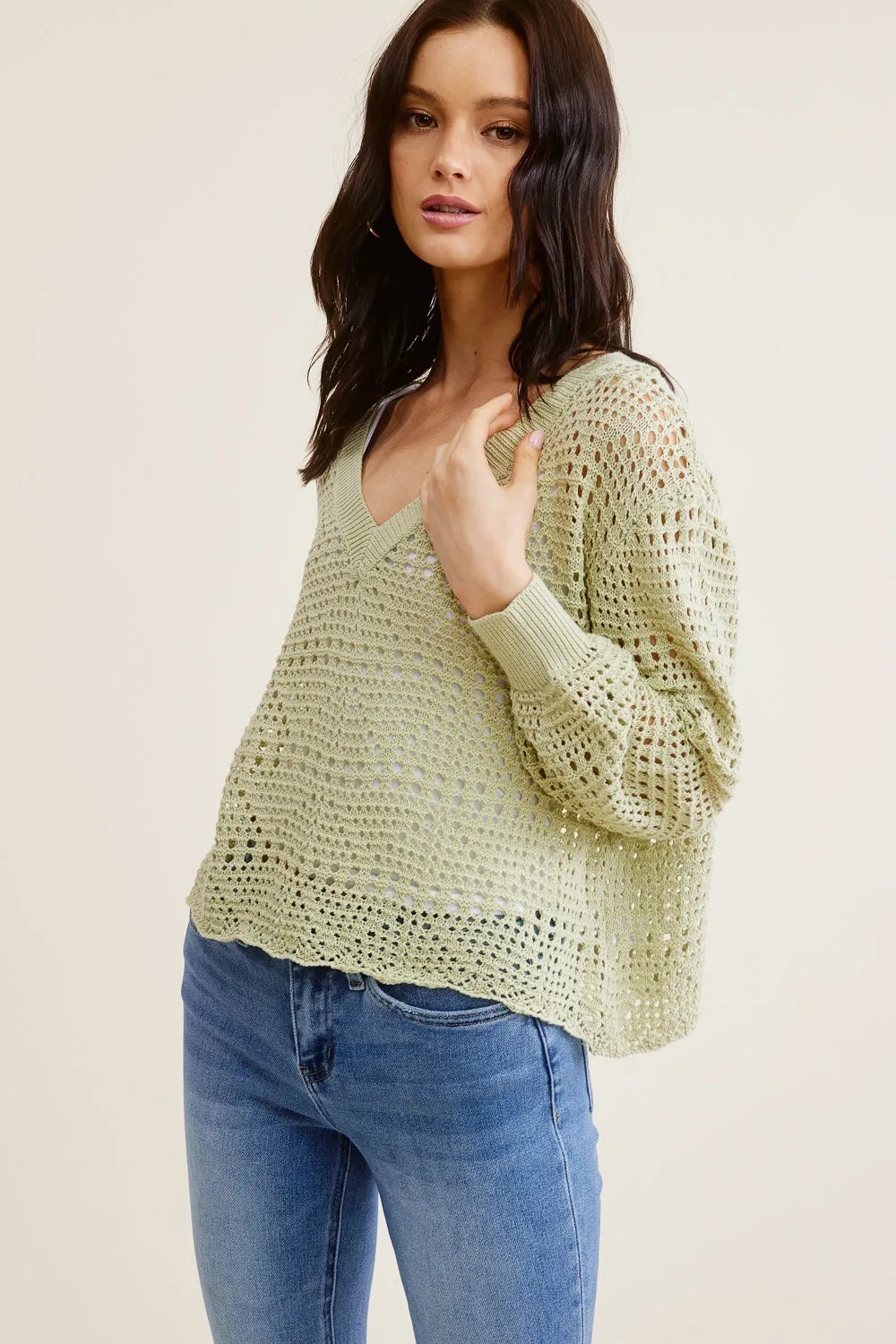 Sage Knit Sweater