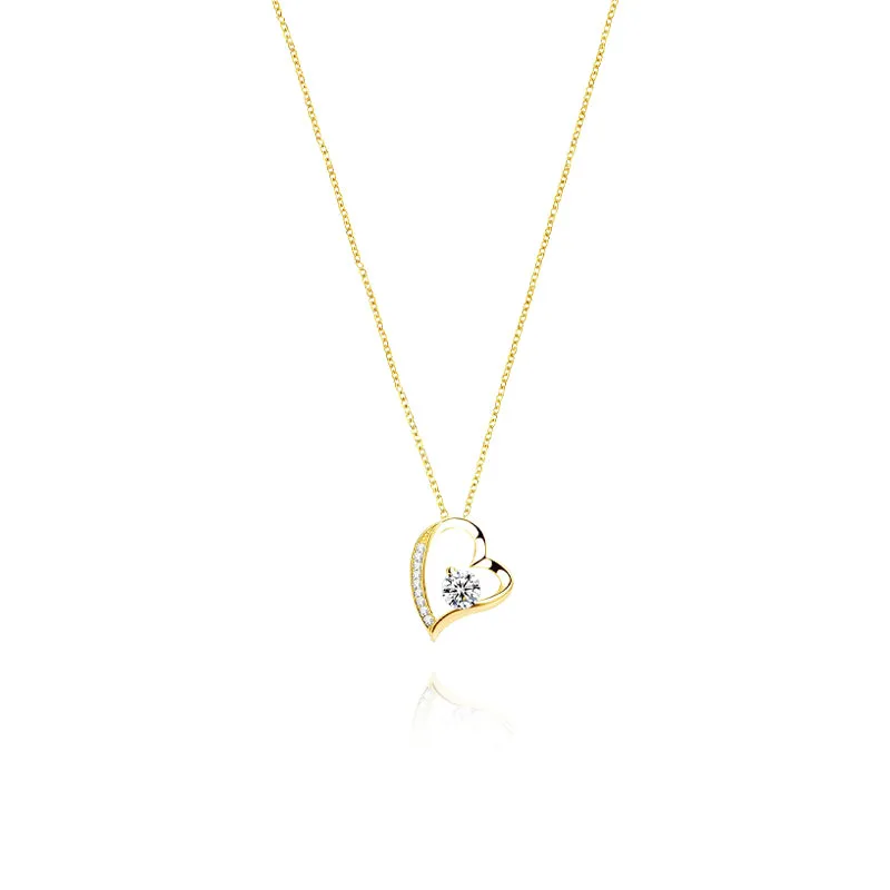 Siciry Mother‘s Day-Diamond Heart Necklace