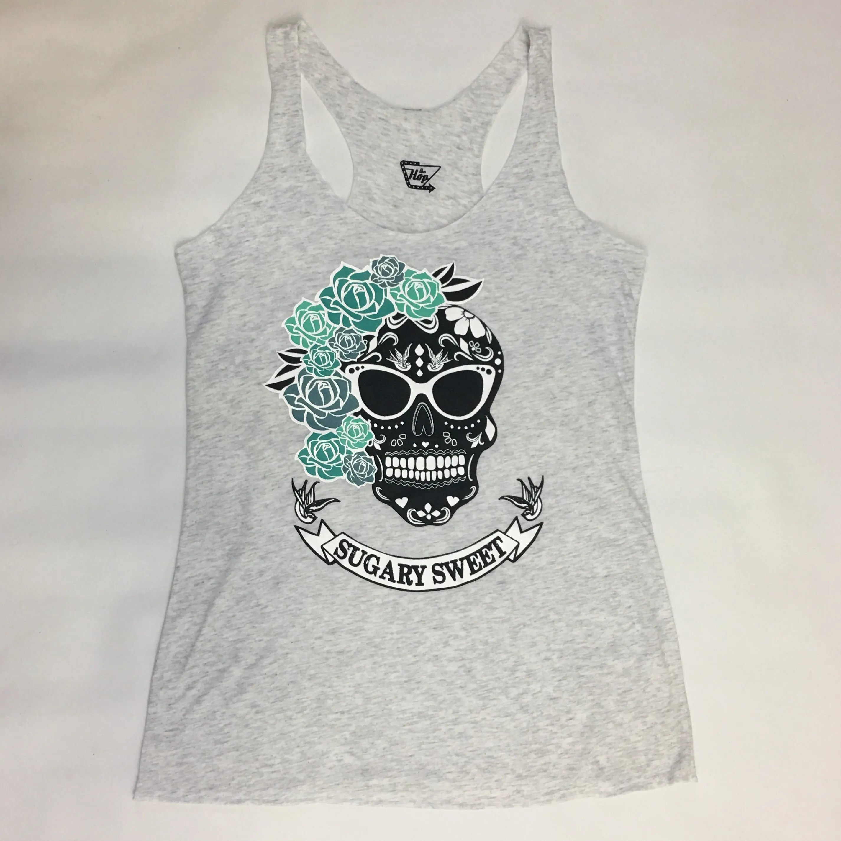 Sugary Sweet Tank Top in Heather White