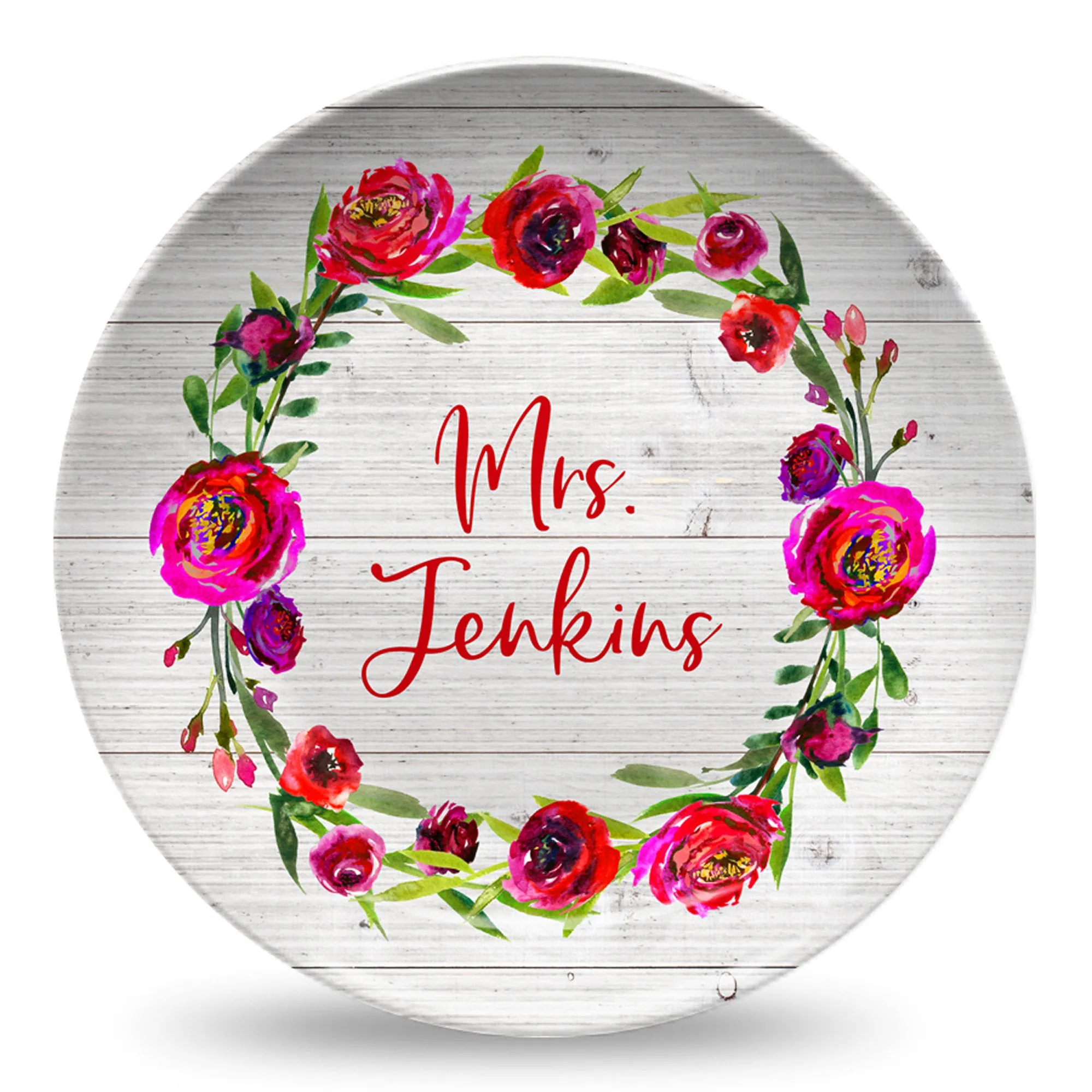 Teacher Appreciation Personalized Plates