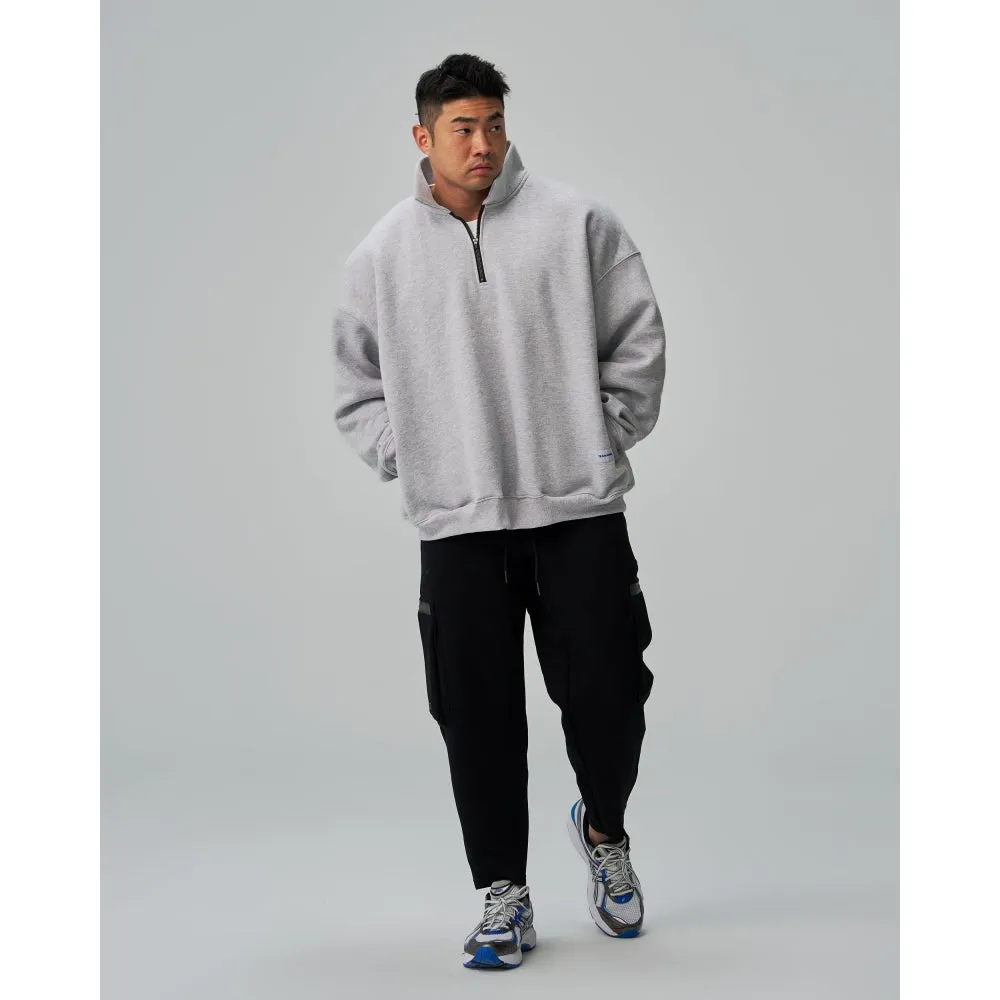 TEAMJOINED JOINED TRACK SIDE POCKETS STRAIGHT JOGGERS-BLACK