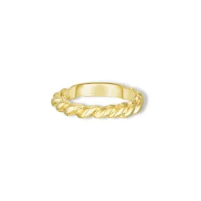 Thick Twisted Gold Band