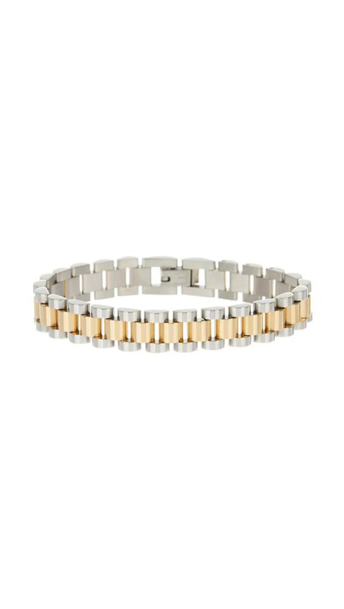 Two-Toned Timepiece Bracelet - Gold/Silver