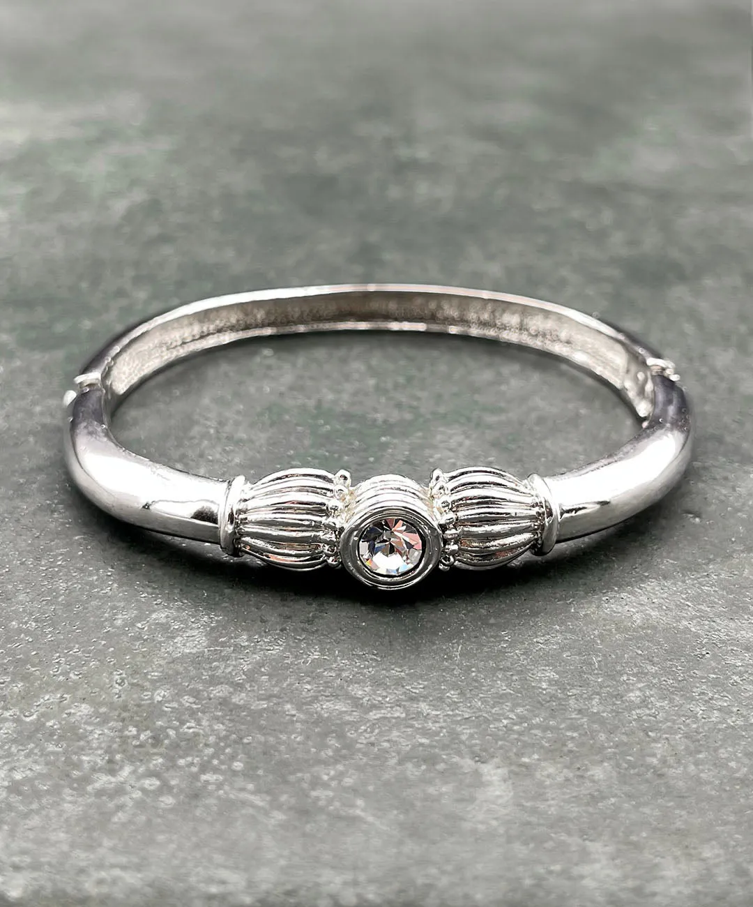 【USA輸入】ヴィンテージ クリア ビジュー バングル/Vintage Clear Bijou Bangle