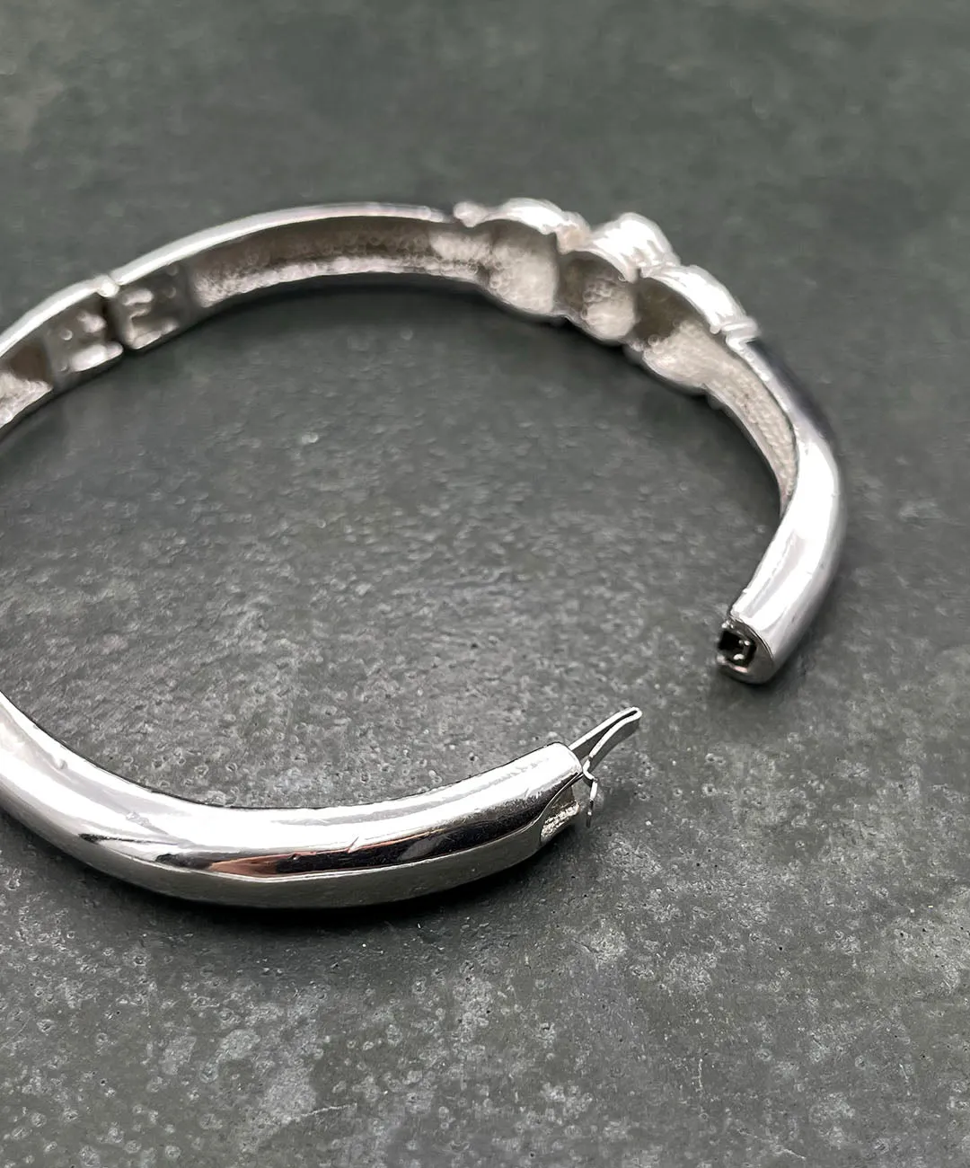 【USA輸入】ヴィンテージ クリア ビジュー バングル/Vintage Clear Bijou Bangle