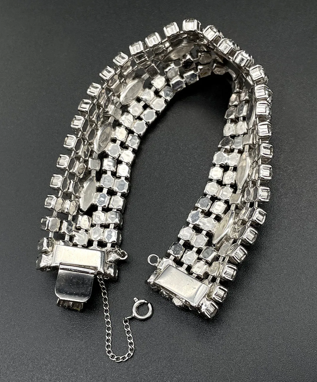 【USA輸入】ヴィンテージ クリア ビジュー ブレスレット/Vintage Clear Bijou Bracelet