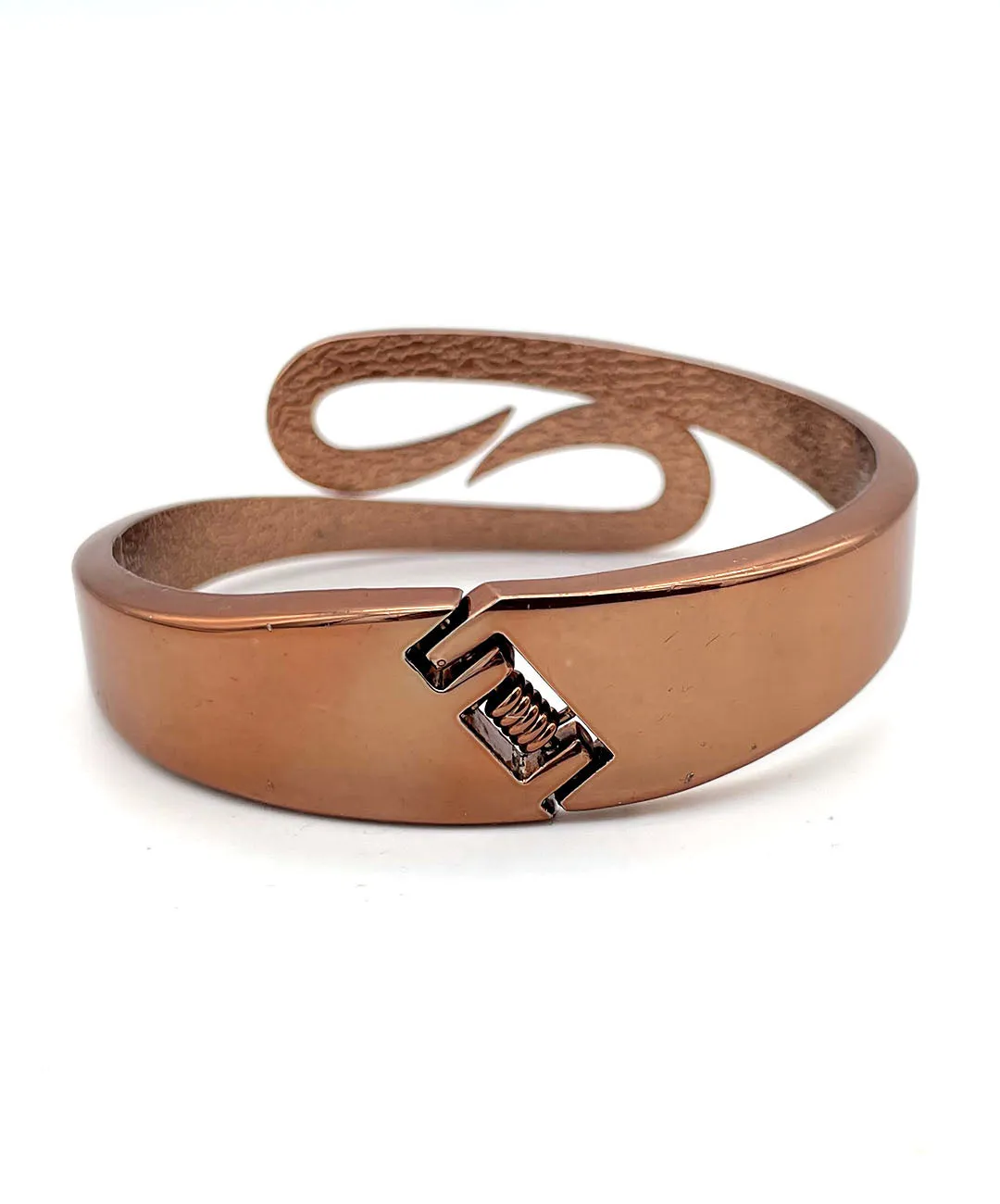 【USA輸入】ヴィンテージ コッパー デザイン バングル/Vintage Copper Swirl Bangle