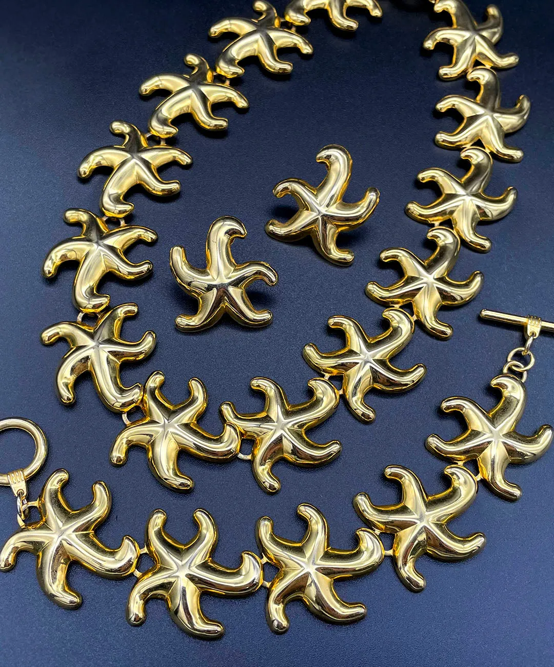 【USA輸入】ヴィンテージ スターフィッシュ メタル ネックレス/VINTAGE STARFISH Metal Necklace