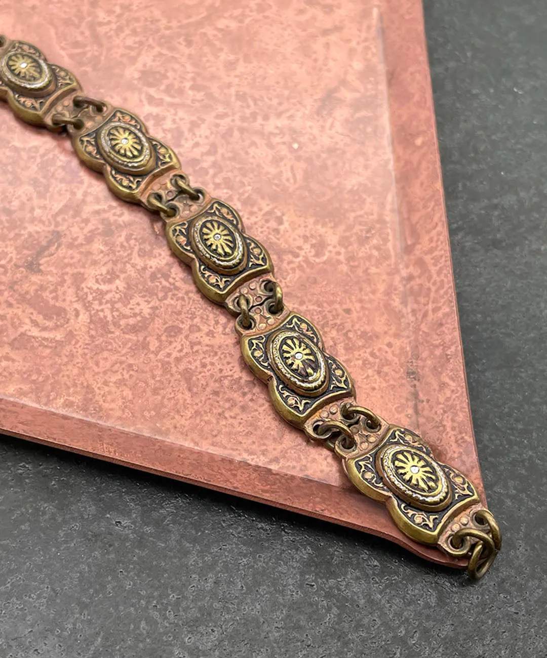 【USA輸入】ヴィンテージ スペイン ダマシン ブレスレット/Vintage SPAIN DAMASCENE Bracelet