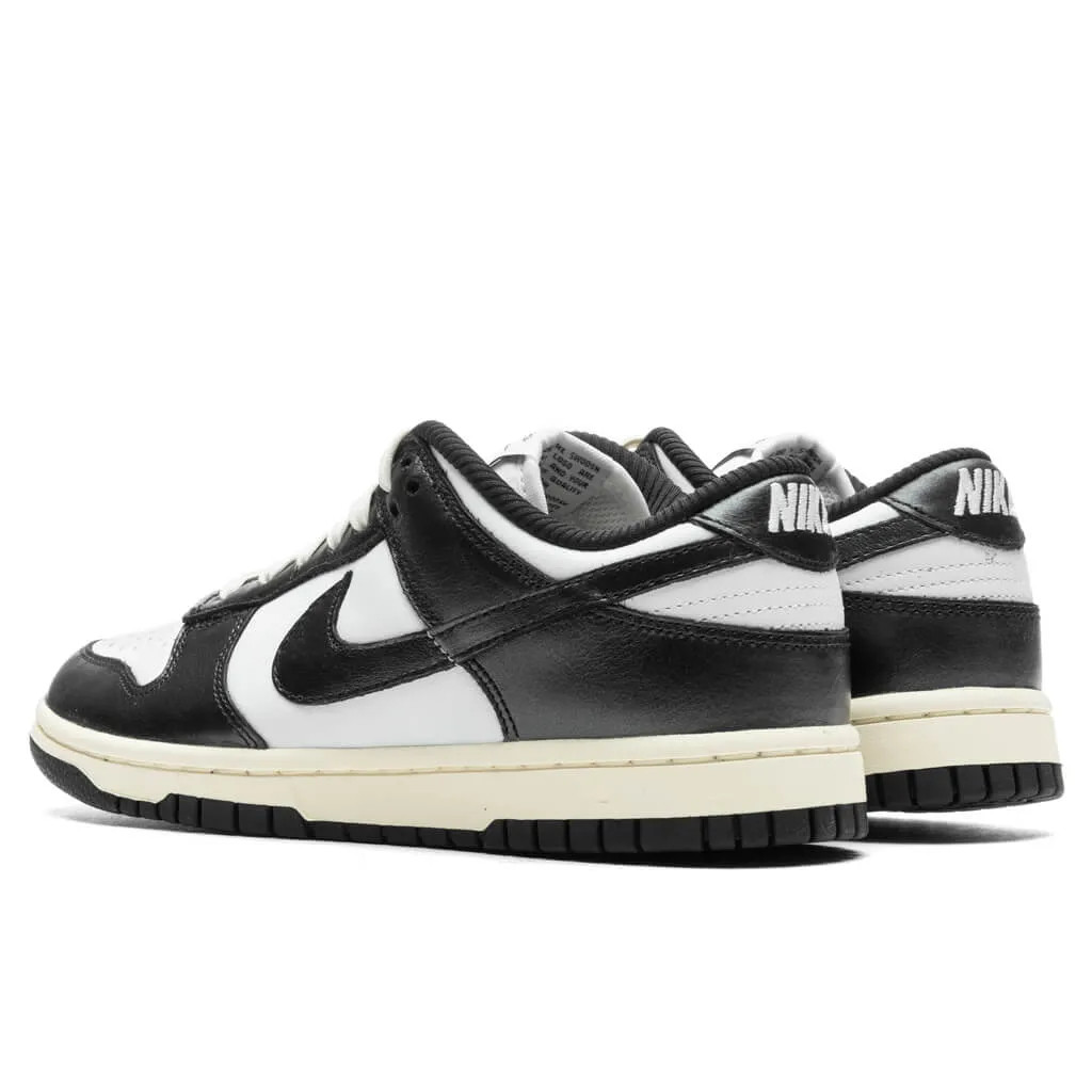 Women's Dunk Low 'Vintage Panda' - White/Black/Coconut Milk