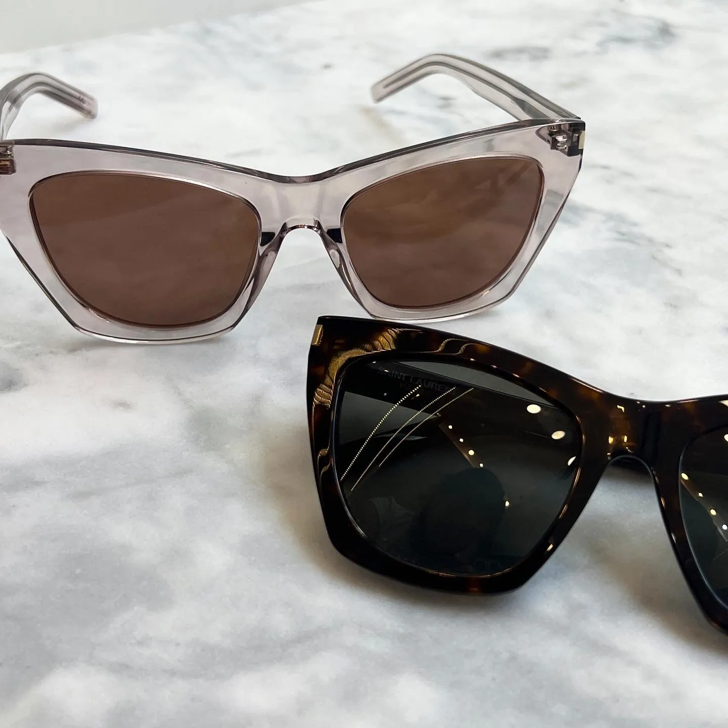 YSL SL214 Kate Sunglasses, Nude